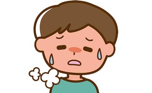 男性患者のイラスト